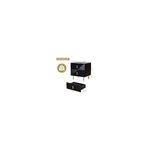 【並行輸入品】sigoryi Black Nightstand with Drawer 2 Drawer Nightstand Bedside_5