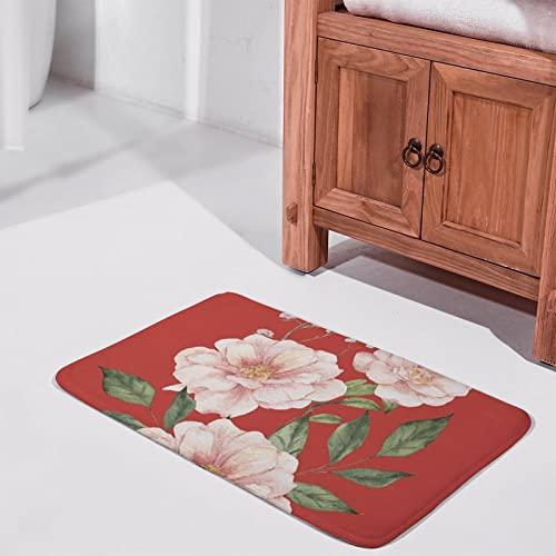 【並行輸入品】Red Rose Welcome Door Mat Non Slip Water and Dirt Proof Absorbenの画像