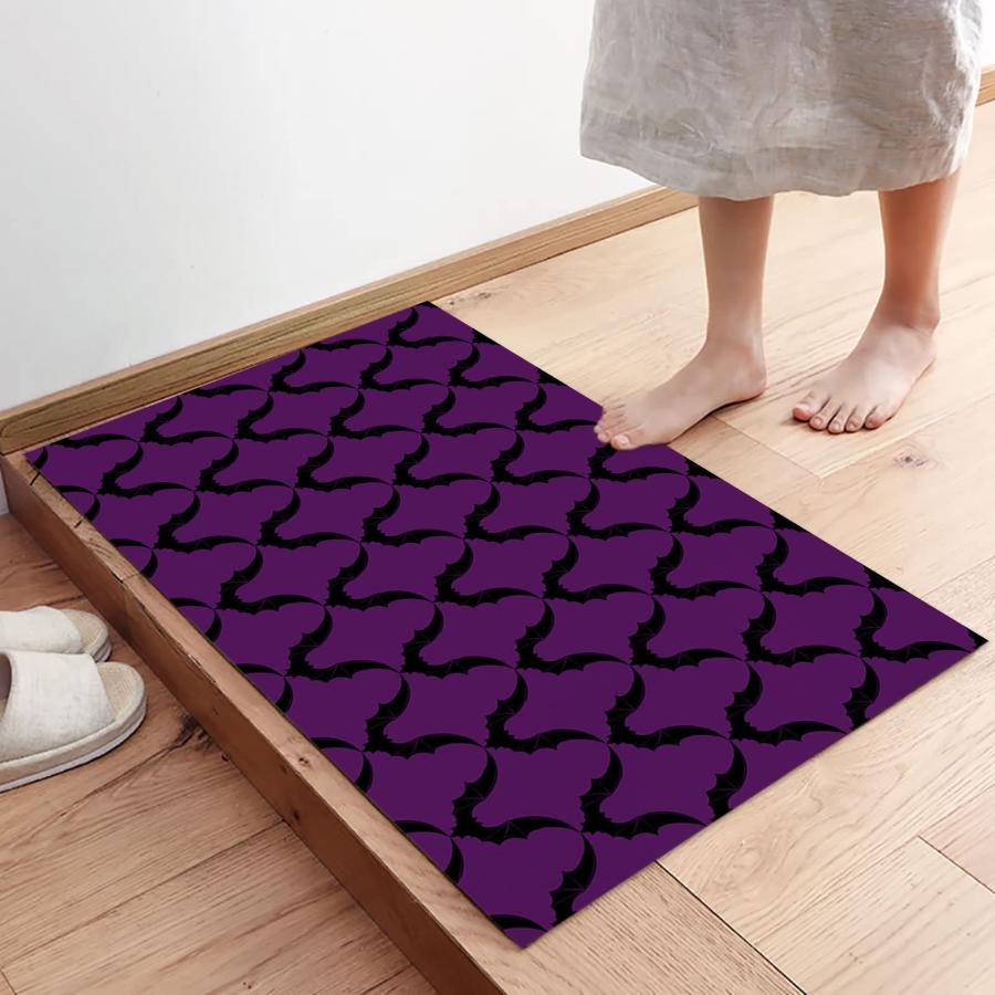 アウトレットの商品一覧 DIFNARY Halloween Black Bats Pattern Entrance Floor Mat Personal 並行輸入品