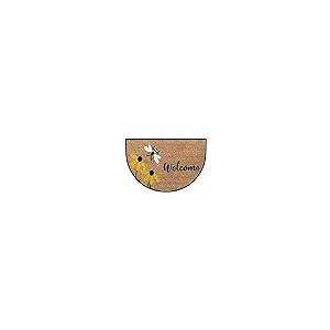 【並行輸入品】Apular Bee Happy Half Round Door Mat Bath Mat Half Circle Area Rの画像