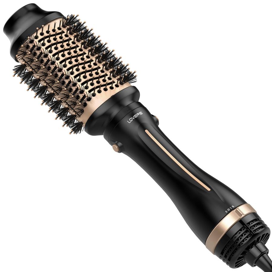 LOVEPS Blow Dryer Brush, Oval Brush for Blow Drying, Hair Dryer 並行輸入品