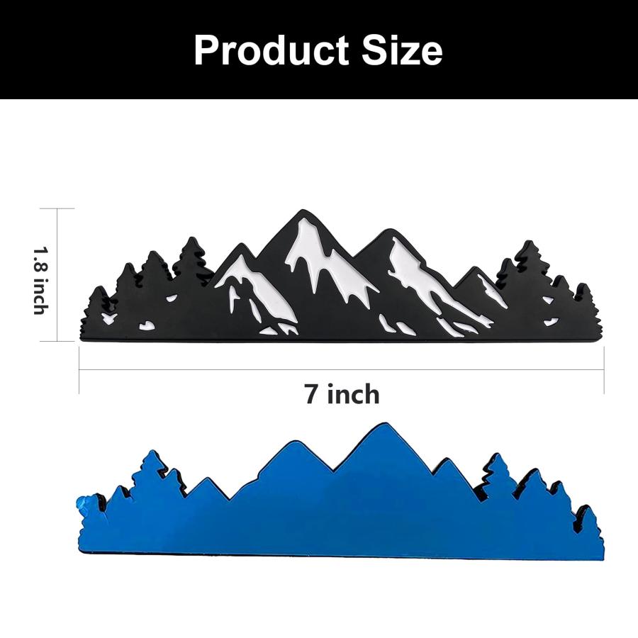 【並行輸入品】Zhizhong Snow Mountain Tree Emblem， Trunk Tailgate Mountains Gra_9