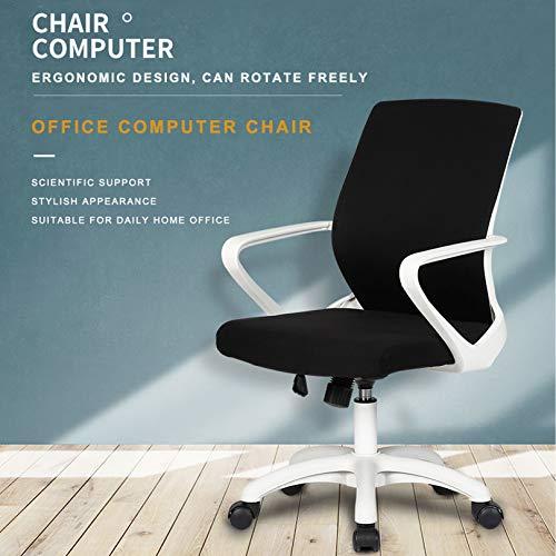 【並行輸入品】Office Swivel Freely Chair Ergonomic Mid Back Computer Seat Soft_4