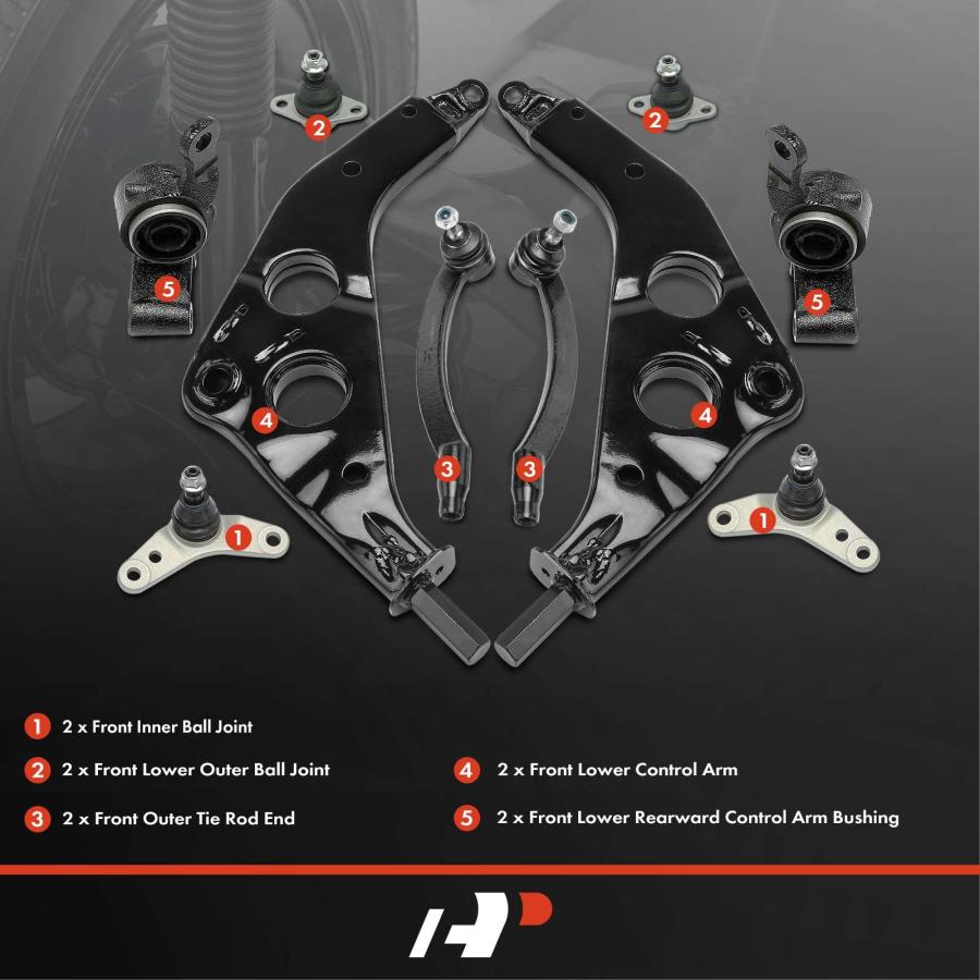 【並行輸入品】A Premium Set of 10, Front Lower Control Arm, Lower Rearward Conの画像