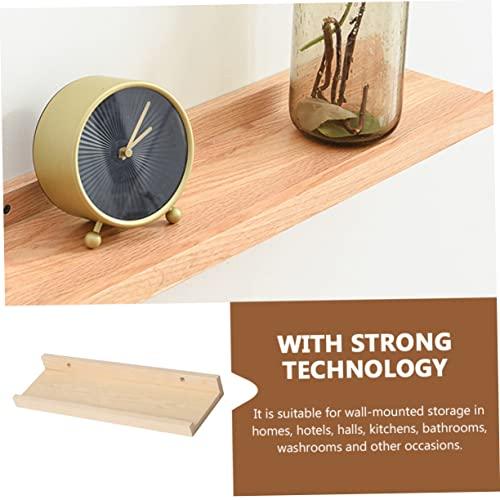 【並行輸入品】Garneck Wooden Shelf Metal Shelving Hanging Wall Shelf Corner Waの画像