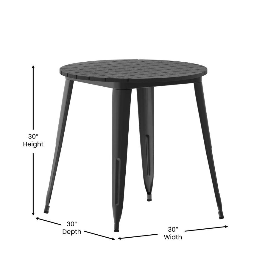 【並行輸入品】Flash Furniture Declan Commercial Outdoor Dining Table, All Weat_6
