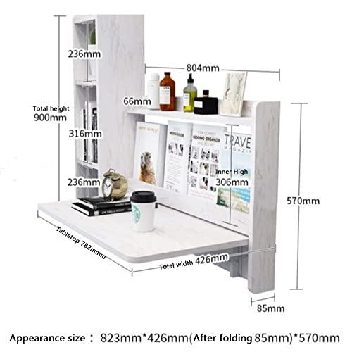 【並行輸入品】Folding wall mounted desk Workbench drop leaf table Wall mounted_4