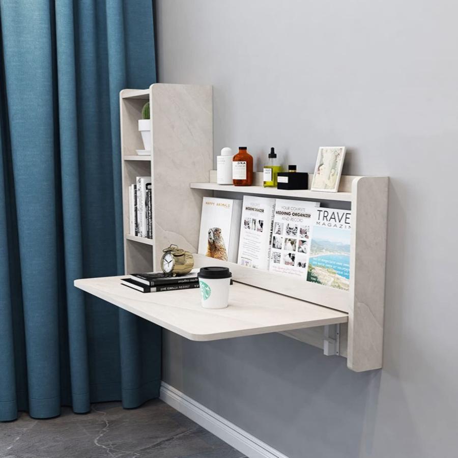 【並行輸入品】Folding wall mounted desk Workbench drop leaf table Wall mounted_6