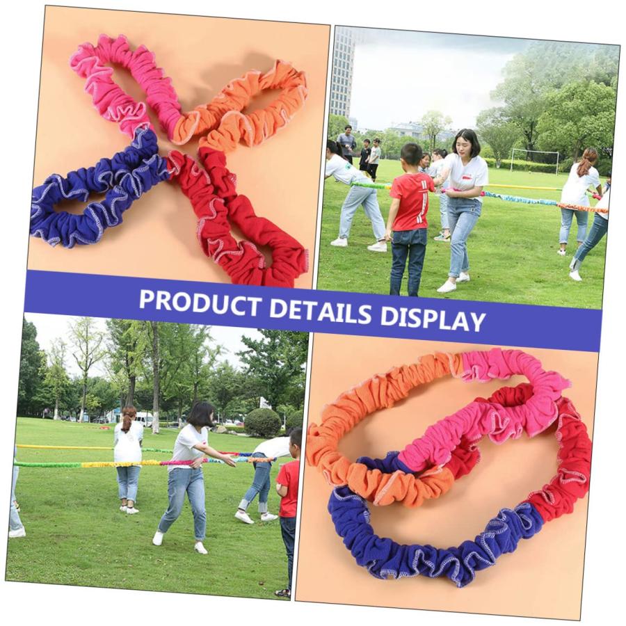 【並行輸入品】1pc Ring Exercise Stretch Bands Kids Play Set Flex Tools Ruberr_6