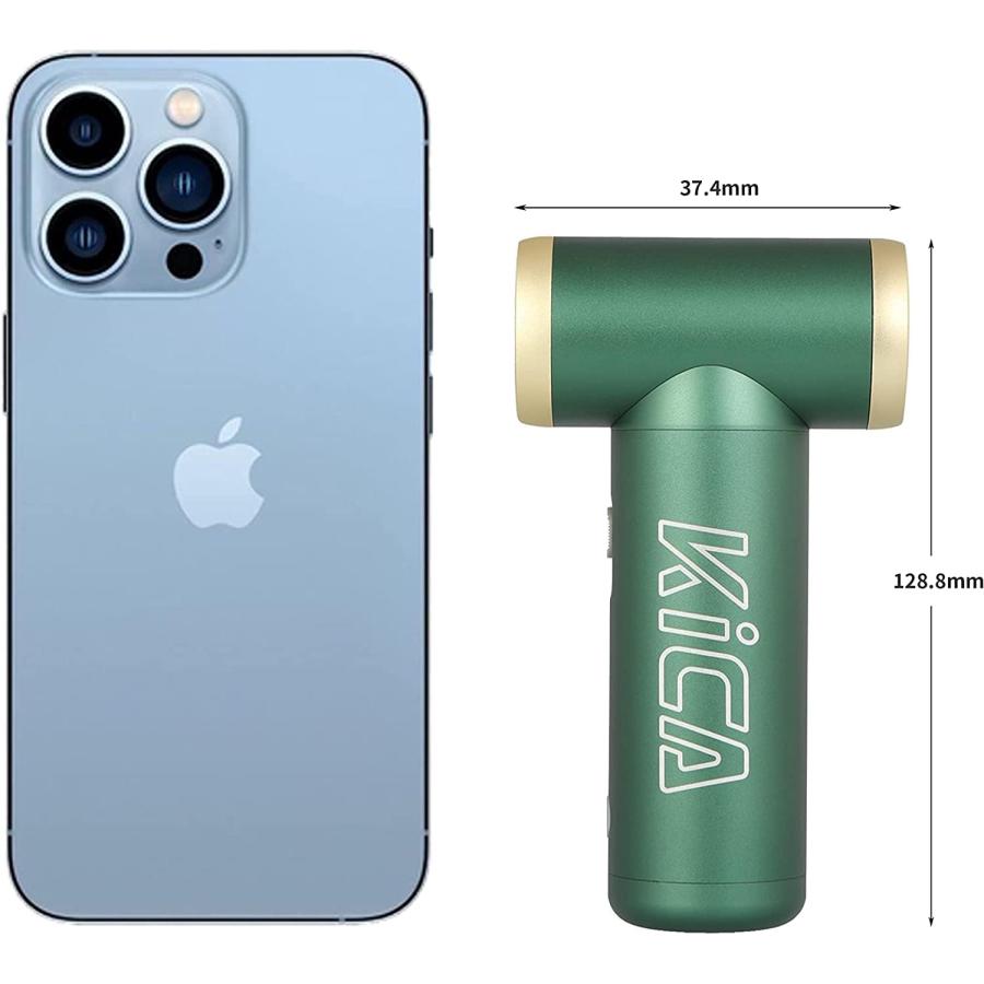 KiCA Jetfan 2.0 電動エアダスター コンピューター キーボード ハウスクリーニング用 (グリーンジェットファン2.0 並行輸入 KiCA 並行輸入