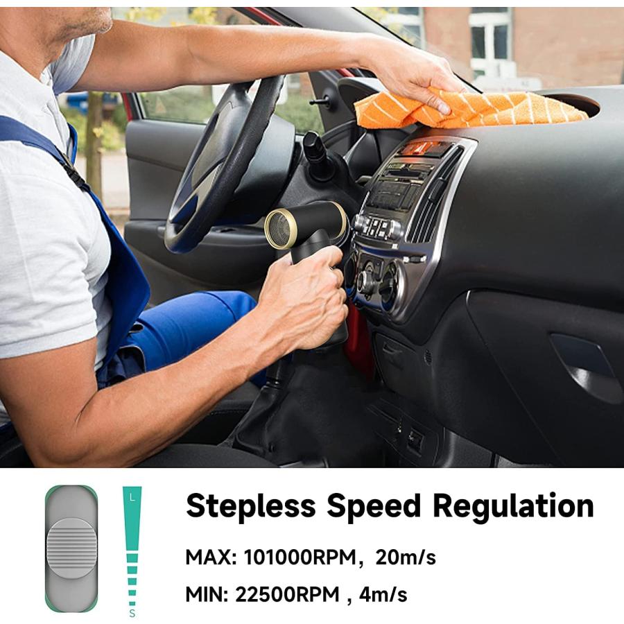 KiCA Jetfan 2.0 電動エアダスター コンピューター キーボード ハウスクリーニング用 (グリーンジェットファン2.0 並行輸入 KiCA 並行輸入