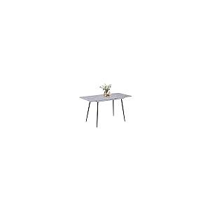 【並行輸入品】NIERN Extendable Dining Table with MDF Marble Top， Modern Rectan