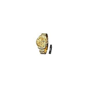 【並行輸入品】OLEVS Gold Watches for Men Watch Men Stainless Steel Watches for_2