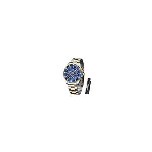 【並行輸入品】OLEVS Blue Watches for Men Watch Men Gold and Silver Stainless S_2