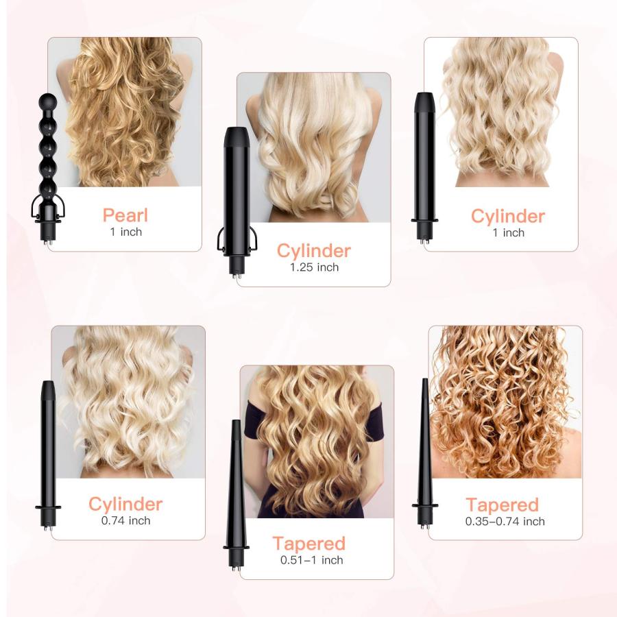 6 in 1 Curling Iron Set   BESTOPE PRO Curling Wand Iron with Int 並行輸入品｜import-tabaido｜04