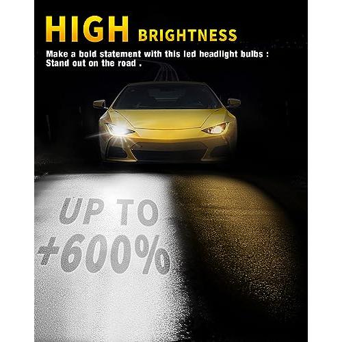 【並行輸入品】Fahren 9007/HB5 LEDヘッドライトバルブ 20000ルーメン 600%明るさ 9007 LEDヘッドライト リアルの画像