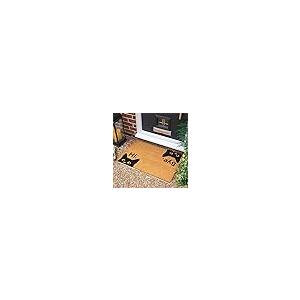 【並行輸入品】Doormat Funny Hi Bye Cat Doormat Housewarming Gift Welcome Doorの画像
