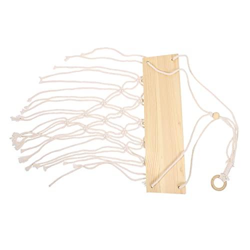 【並行輸入品】Garneck 1pc Woven Hanger Macrame Decor Jute Rope Wall Hanging Flの画像