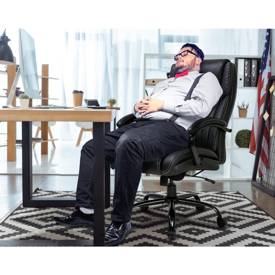 【並行輸入品】Big and Tall Office Chair 400lbs Heavy Duty Ergonomic Computer D_3