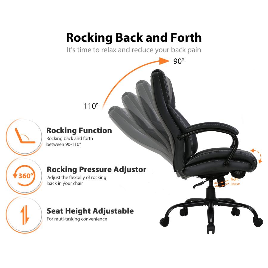 【並行輸入品】Big and Tall Office Chair 400lbs Heavy Duty Ergonomic Computer D_6