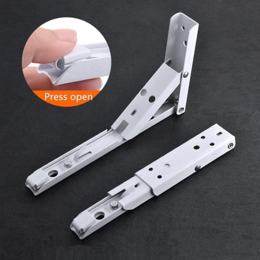 【並行輸入品】ygqzm Practical Folding Shelf Brackets Heavy Duty Stainless Stee_3