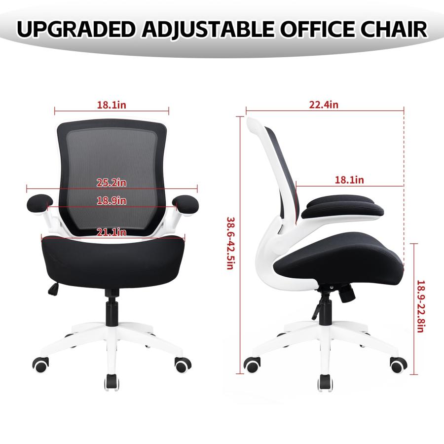 【並行輸入品】BOJUZIJA Ergonomic Office Computer Desk Mesh Chair with Soft Cus_6