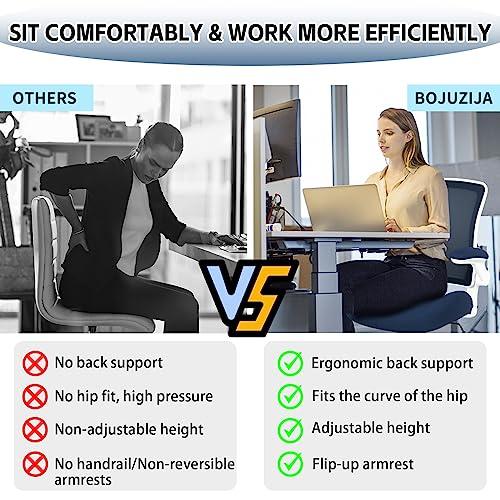 【並行輸入品】BOJUZIJA Ergonomic Office Computer Desk Mesh Chair with Soft Cus_7