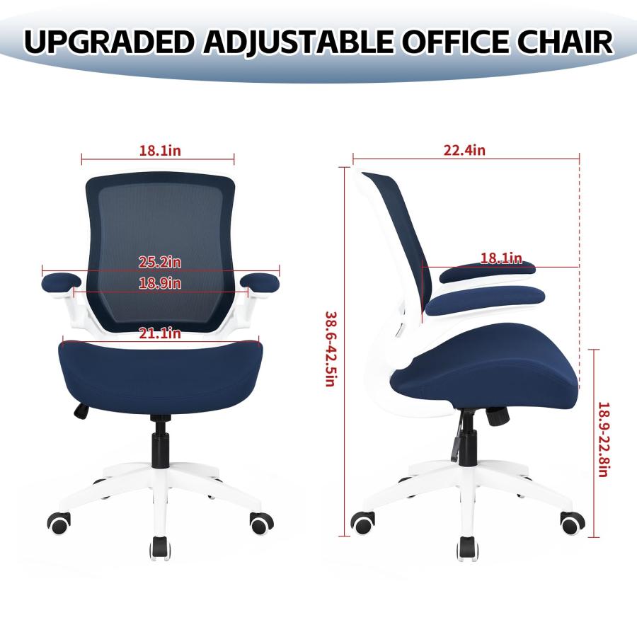 【並行輸入品】BOJUZIJA Ergonomic Office Computer Desk Mesh Chair with Soft Cus_9