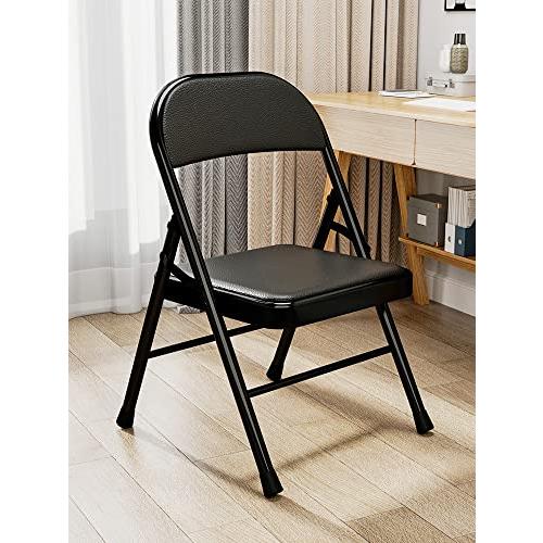 【並行輸入品】Y H M Folding Chair Simple Household Black Color Portable Office_1