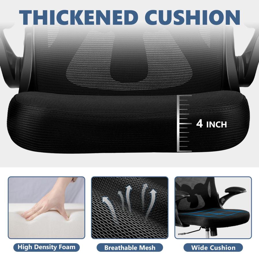 【並行輸入品】Winrise Office Chair Desk Chair， Ergonomic Mesh Computer Chair Ho_9