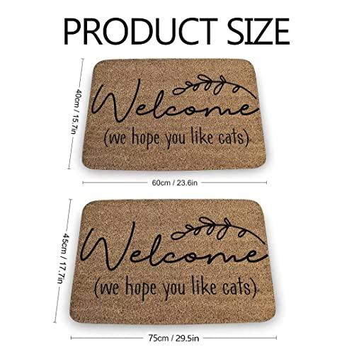 【並行輸入品】Welcome Door Mats for Home Decor Funny Mats with Anti Slip Rubbeの画像