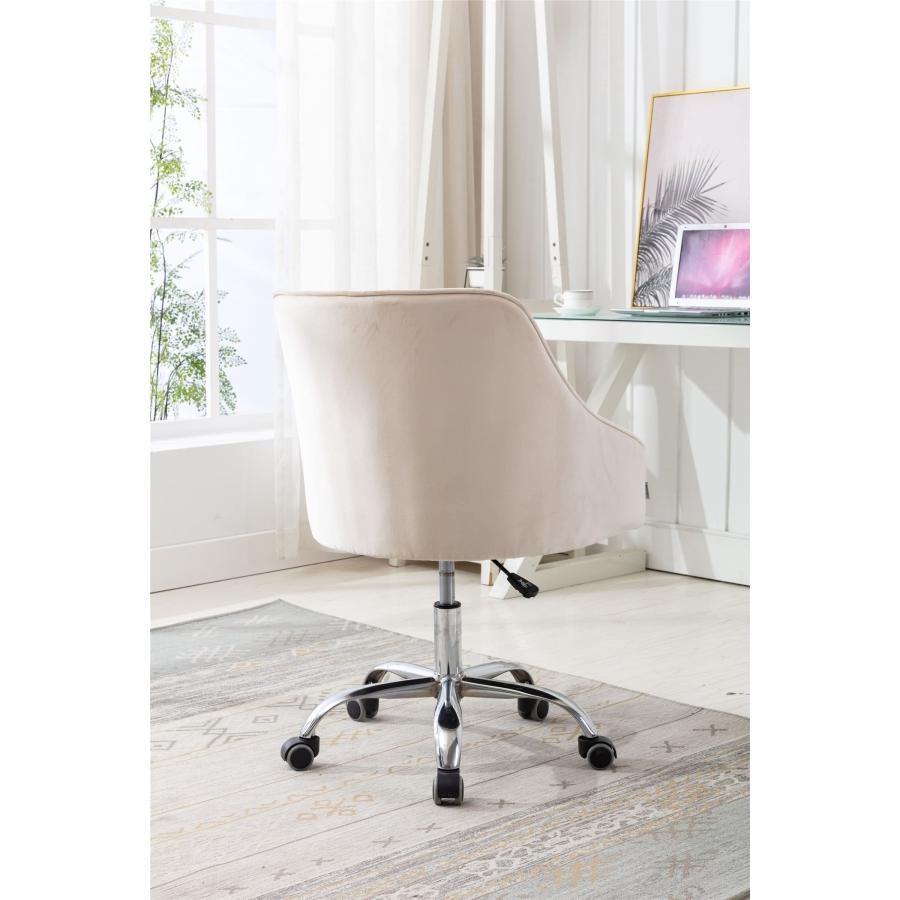 【並行輸入品】Bishilin Desk Chair for Women， Desk Chairs Beige Adjustable Task_3