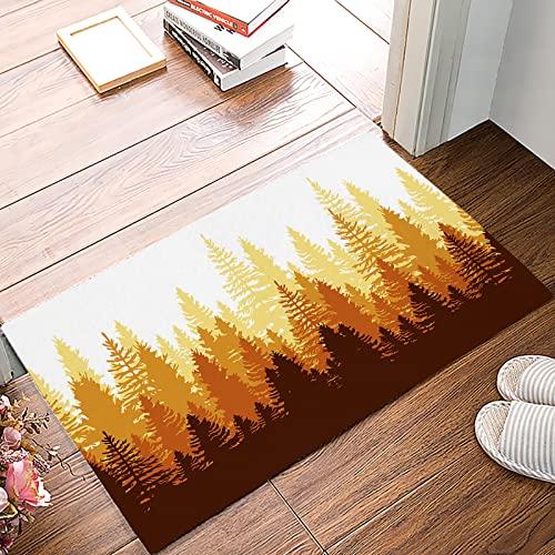 Fall Gradient Forest Orange Forest Bath Mats Non Slip Absorbent  並行輸入品｜import-tabaido｜02