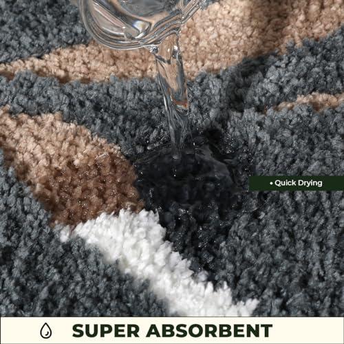 【並行輸入品】植物 バスマット 超吸収性 バスルームラグ ノンスリップ 浴室用カーペット 洗濯機洗い可能 厚手 フラシ天バスマット ソフトマイク | ブランド登録なし | 07