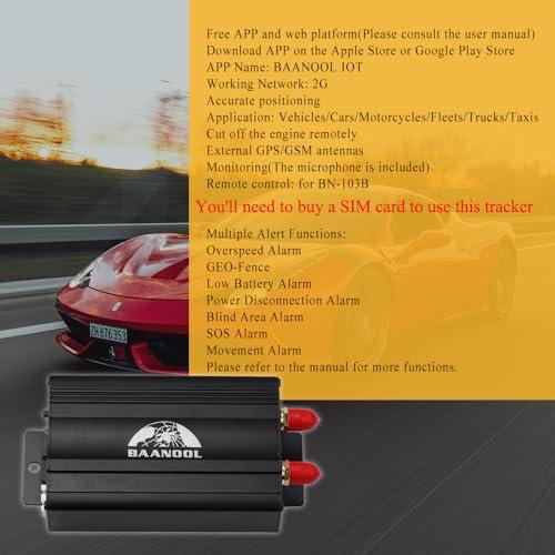 【並行輸入品】BAANOOL BN 103 A/B 2G GPSトラッカー 車用 月額料金なし カートラッカーデバイス ミニロケーター 自動車用_4