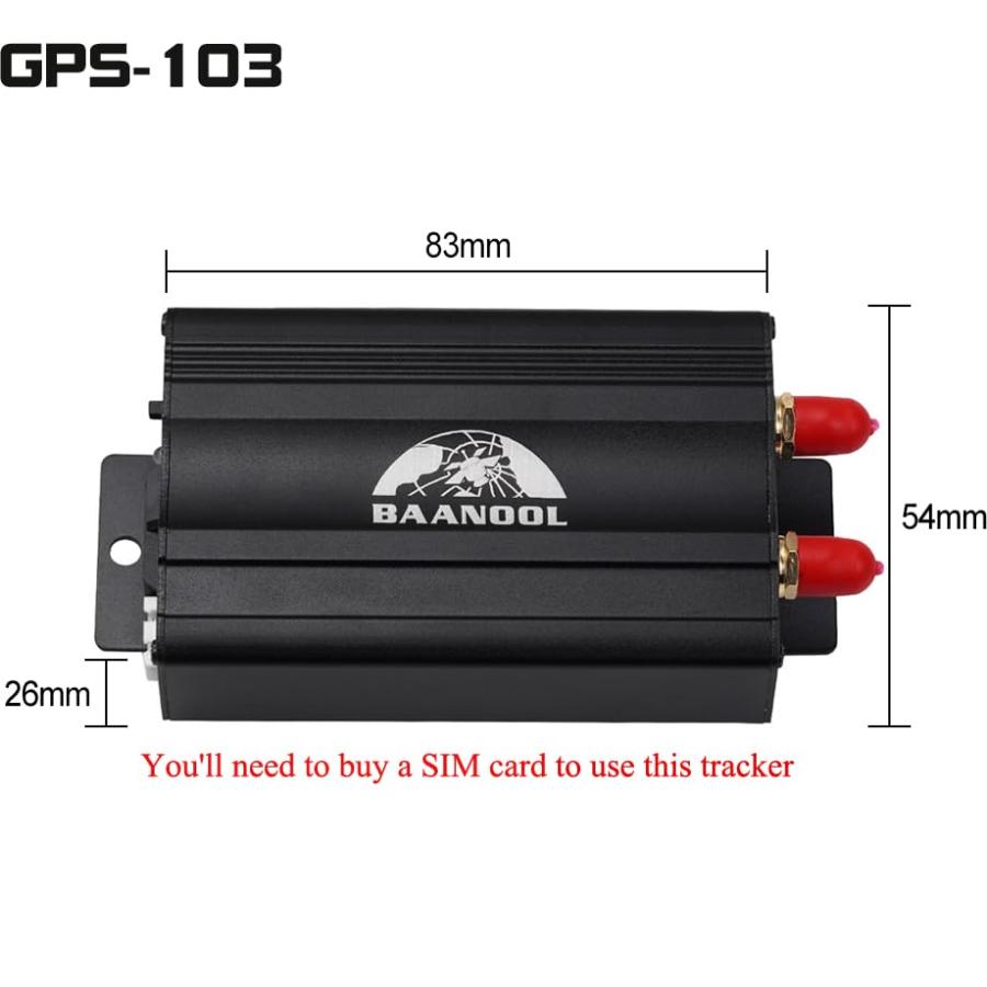 【並行輸入品】BAANOOL BN 103 A/B 2G GPSトラッカー 車用 月額料金なし カートラッカーデバイス ミニロケーター 自動車用_6