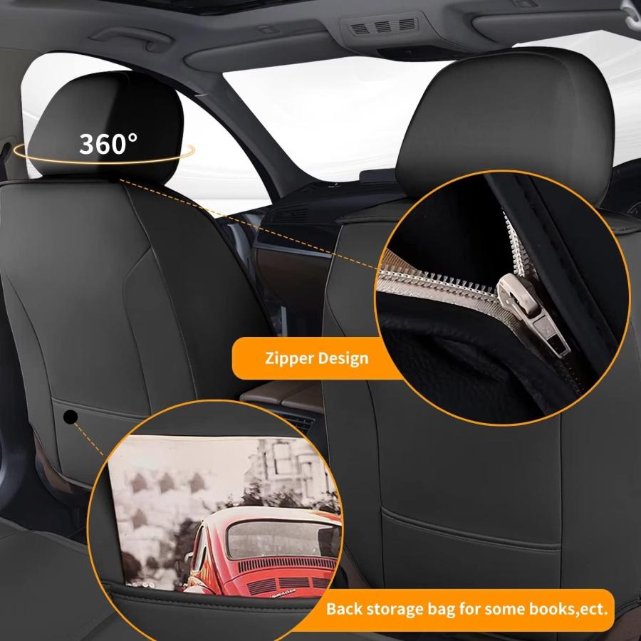 【並行輸入品】IKABEVEM 2PCS Front Seat Covers Fit for Jeep Wrangler 2003 2023_3