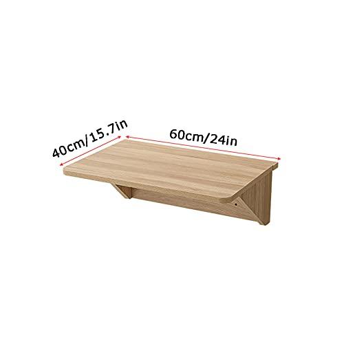 【並行輸入品】CHEWO Wooden Wall Mounted Bar Tables,Solid Wood Folding Wall Mou_4