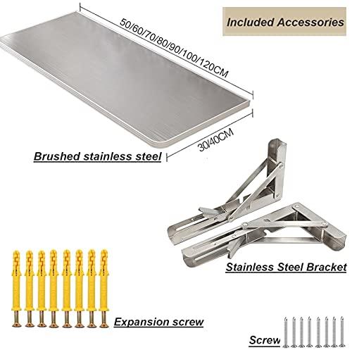 【並行輸入品】CHEWO Folding Wall Table Kitchen Wall Mounted Tables Fold Down W_4