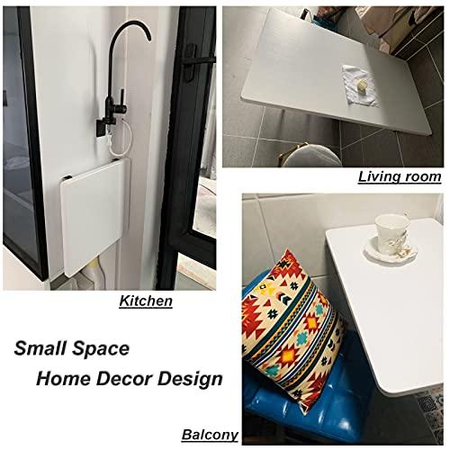 【並行輸入品】CHEWO Wood Wall Mounted Folding Table Kitchen Dining Table Home_7