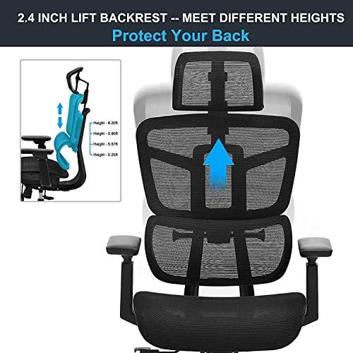【並行輸入品】Ergonomic Office Chair, High Back Desk Chair, Big and Large Meshの画像