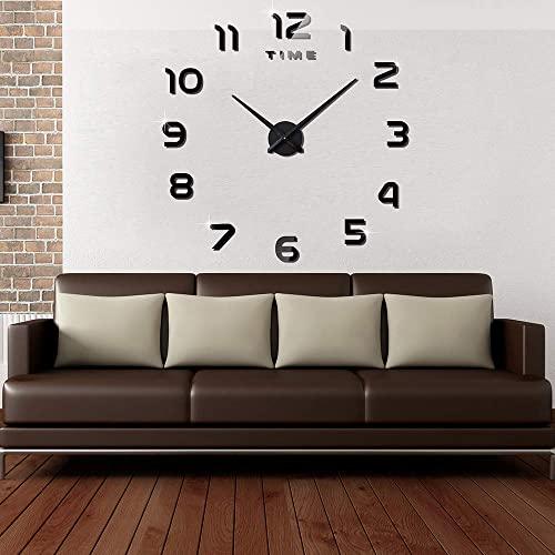 【並行輸入品】SALTN Large DIY Wall Clock|Modern Frameless Design 3D Wall Clock_1
