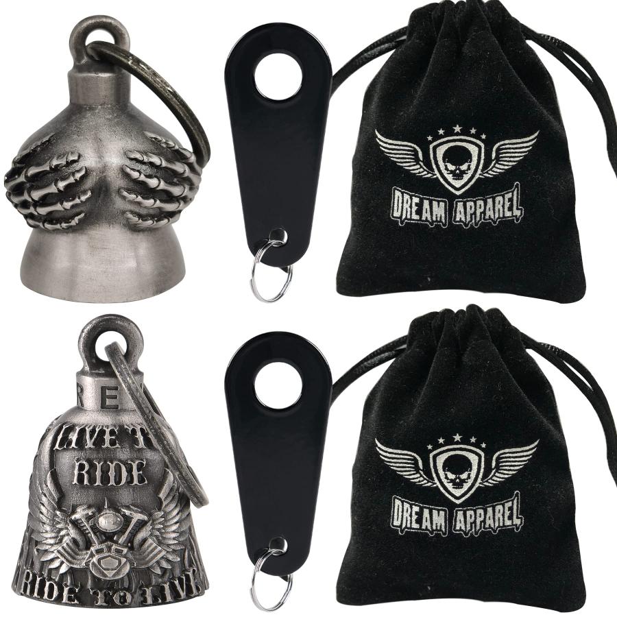 【並行輸入品】Dream Apparel 2 Pack Motorcycle Bells for Bikers Riders Men Wome_3