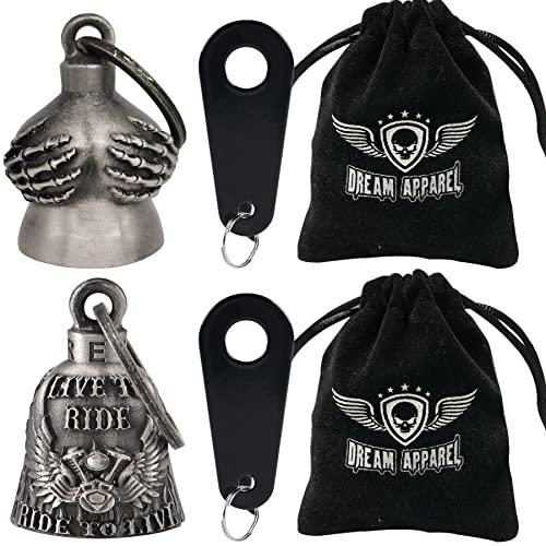 【並行輸入品】Dream Apparel 2 Pack Motorcycle Bells for Bikers Riders Men Wome_4