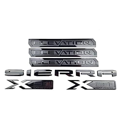 【並行輸入品】Set Elevation Sierra Bed X31 エンブレム ドア テールゲート バッジ ネームプレート 交換用 2019_1