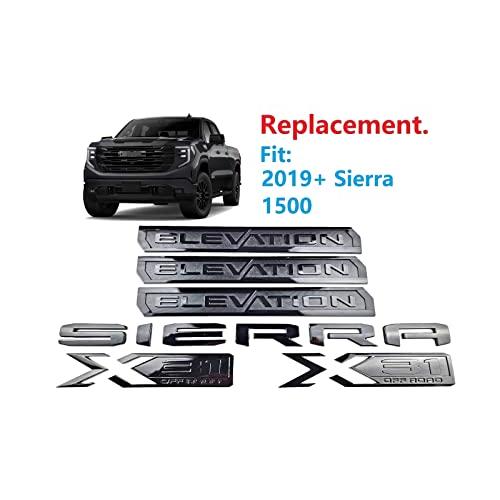 【並行輸入品】Set Elevation Sierra Bed X31 エンブレム ドア テールゲート バッジ ネームプレート 交換用 2019_4
