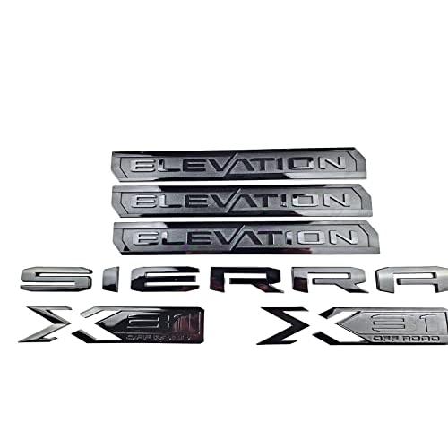 【並行輸入品】Set Elevation Sierra Bed X31 エンブレム ドア テールゲート バッジ ネームプレート 交換用 2019_7