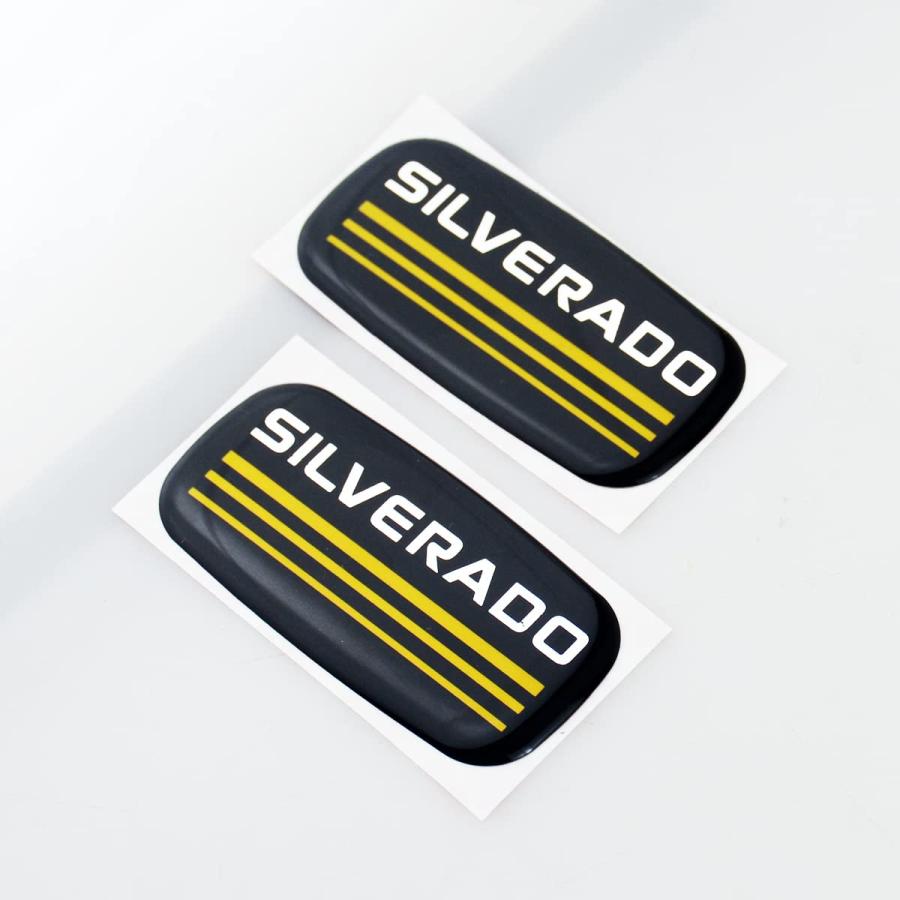 【並行輸入品】2X Silverado Logo Emblem Badge Nameplate Sticker Replacement for_9