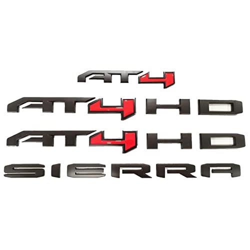【並行輸入品】4Pc Set AT4 HD Emblem Sierra Letters Badge 3D Sticker Nameplate_1
