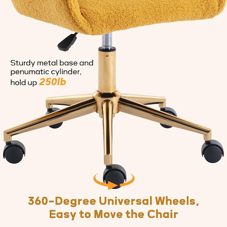 【並行輸入品】NIOIIKIT Home Office Desk Chair  360° Swivel \u0026 Height Adjustable_5